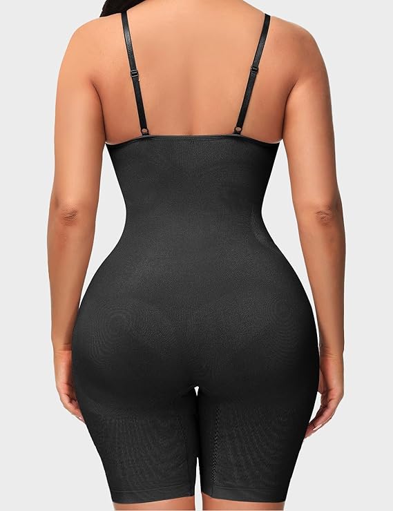 Olavrcby Shapewear for Women Tummy Control Wasit Trainer Bodysuit Mid-Thigh Seamless Fajas Full Body Shaper